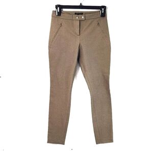 Theory Aldawen Jetty Brown Stretch Slim-Fit  Pants